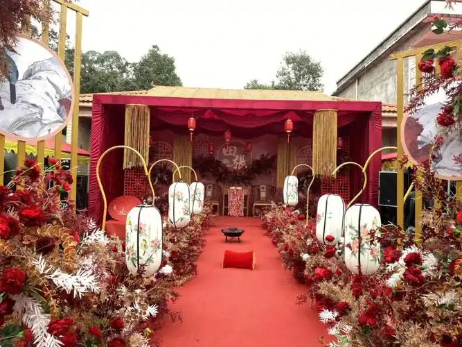 自家院子里超赞的中式婚礼现场泸州婚礼