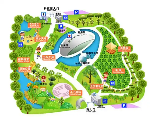 南京科技馆导览地图 @南京科技馆官网