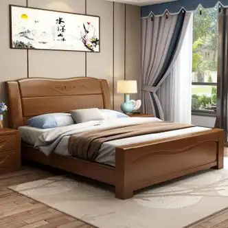 8实木床定做尺寸联系客服 床 20公分弹簧床垫 (颜色备注) 1350mm*2000