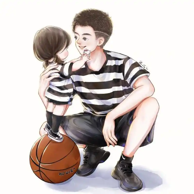 亲子头像爸爸和女儿 爸爸儿子亲子头像