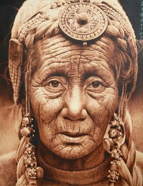 张如良烙画艺术作品欣赏