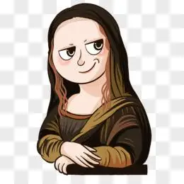 搞怪蒙娜丽莎形象元素