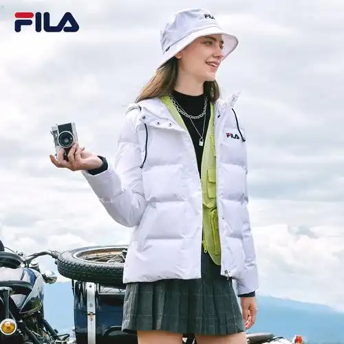 fila斐乐女士羽绒服2020冬季新款时尚休闲宽松短款运动羽绒服