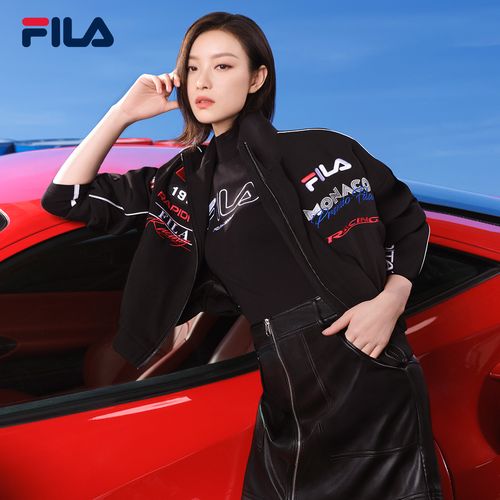 倪妮同款fila斐乐官方女子2022年春季新款潮流运动茄克