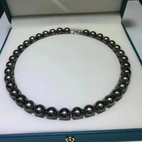 大溪地黑珍珠项链