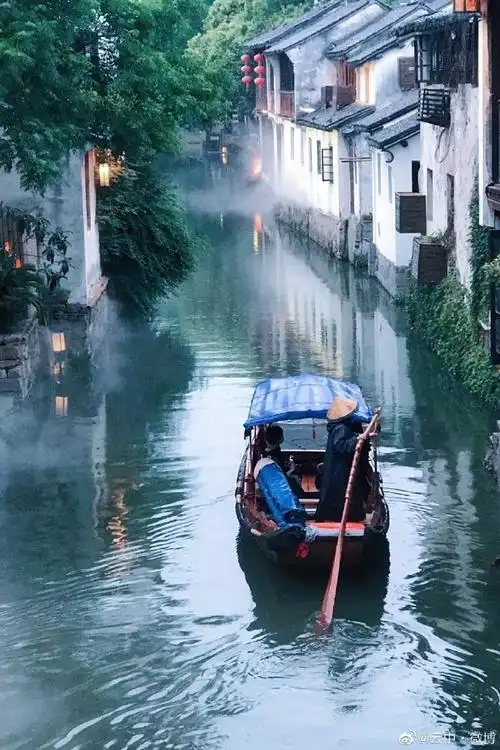 寻找江苏最美风景#【烟雨江南 梦里水乡】苏州周庄古镇是一幅淡淡的