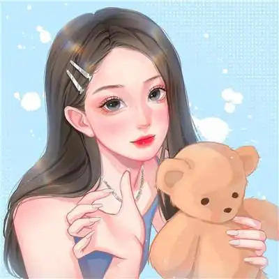 简约干净的手绘头像女生图片大全