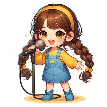 唱歌主持卡通人物素材pngk歌的男生文艺表演人物矢量素材aipng话筒和