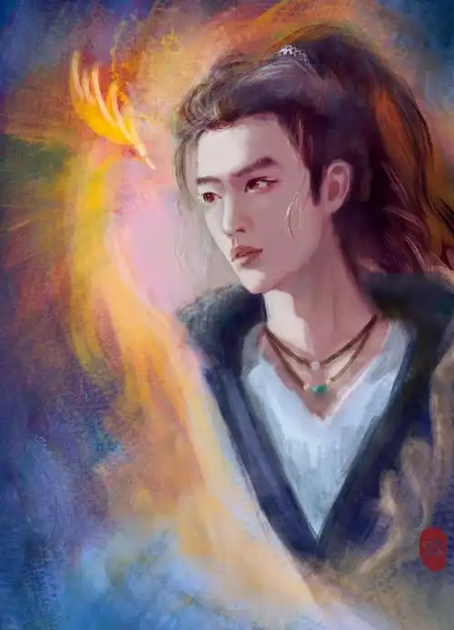 肖战动漫卡通头像壁纸背景 笑傲江湖令狐冲