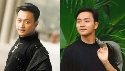 陈志朋vs张国荣:曾是小虎队成员的陈志朋(图左)长相与张国荣还是有几