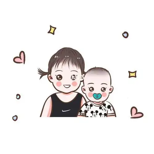 姐弟俩卡通头像可爱