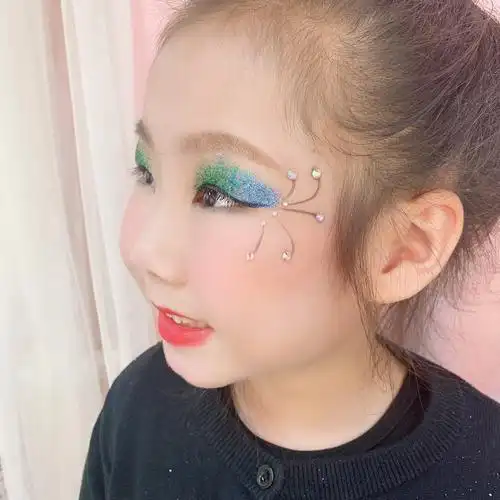 眼影出口儿童亮片套装女童舞台演出眼影