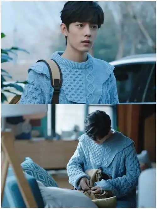 2020年肖战带火的蓝毛衣,也太好看了吧!谁穿都很显白显气质!