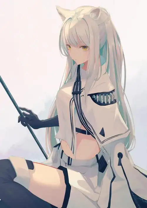 白金 明日方舟4k手机壁纸竖屏动漫美女_手机壁纸图片高清壁纸_墨鱼