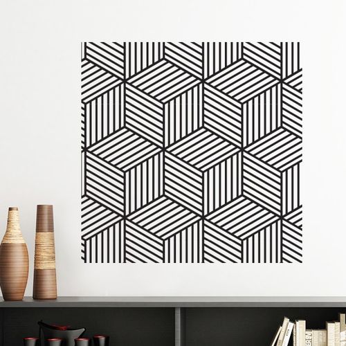 简约线条艺术纹理插画图案墙贴壁纸房间贴花