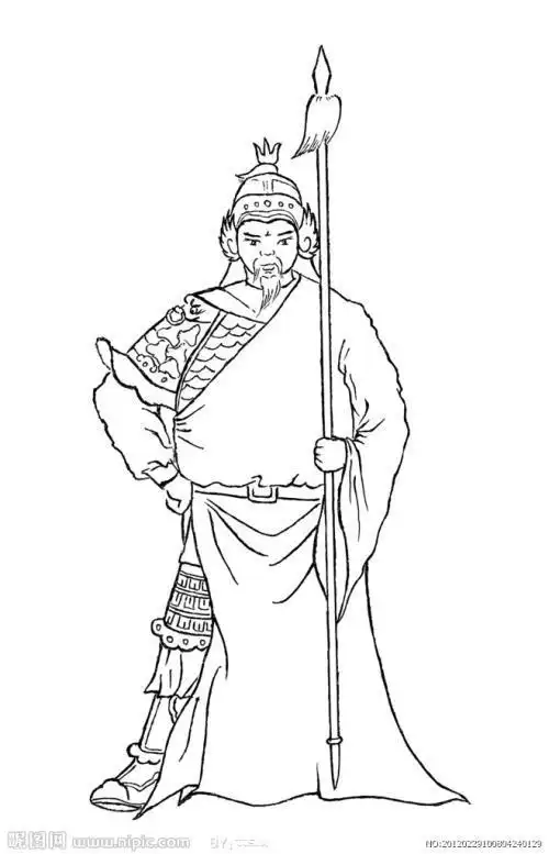 宋朝将军简笔画 简笔画图片大全-普车都