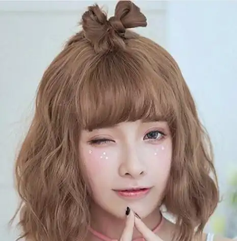 隐形玉米须烫发型图片 时尚又清纯玉米须烫发就这样扎(3)_烫发_西子