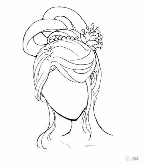 4000字超详细手绘教程:头发的绘制_发型