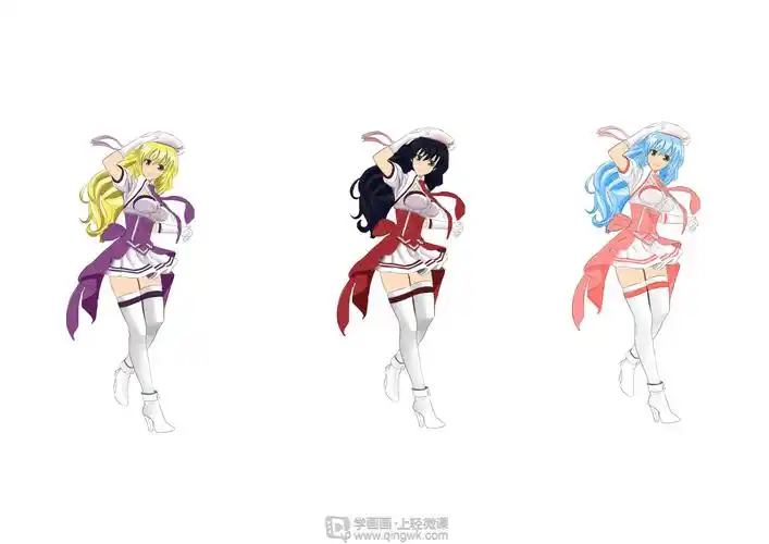 动漫插画基础——配色练习(2)