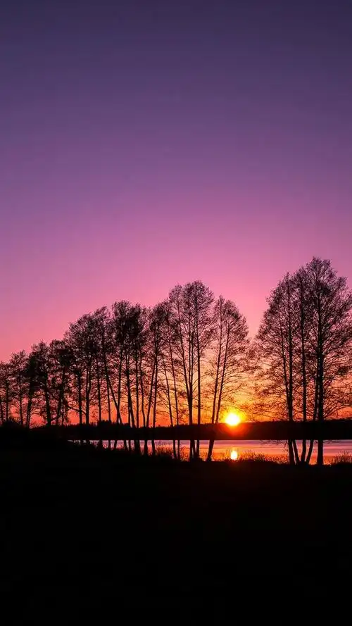 黄昏时刻的美景