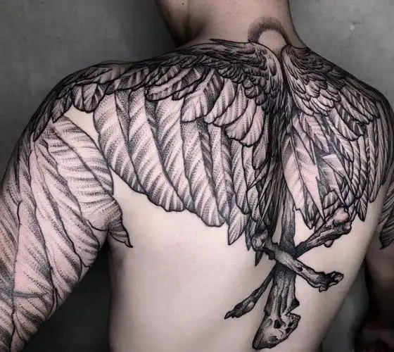 天使之翼纹身翅膀纹身