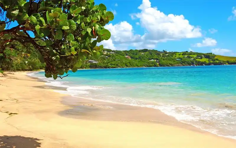 夏日度假海滩唯美高清桌面壁纸,风景壁纸,唯美,高清,沙滩,海洋,自然