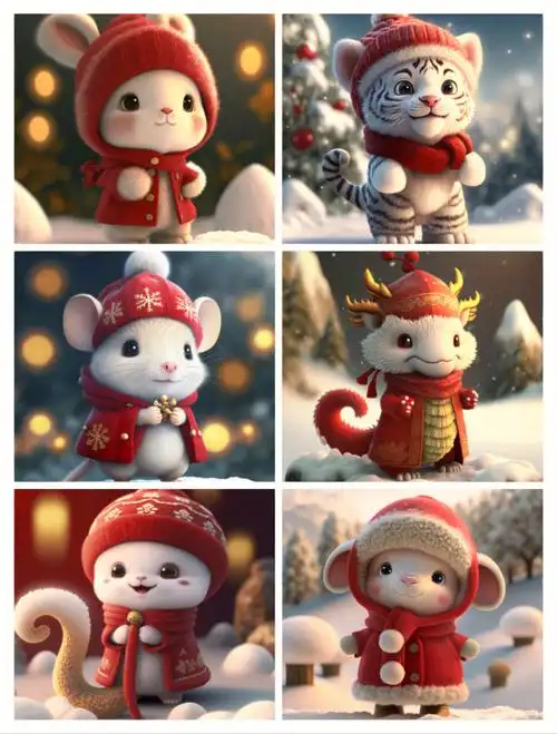 喜庆可爱十二生肖