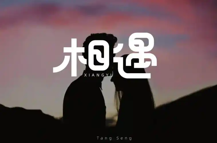 最美的遇见100款相遇字体设计3