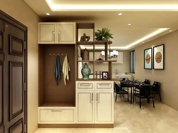 在设置入户鞋柜的时候,其中实用性也是要好好考虑的,因为玄关是走进