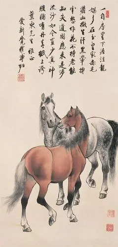 爱新觉罗·溥佐《骏马图》