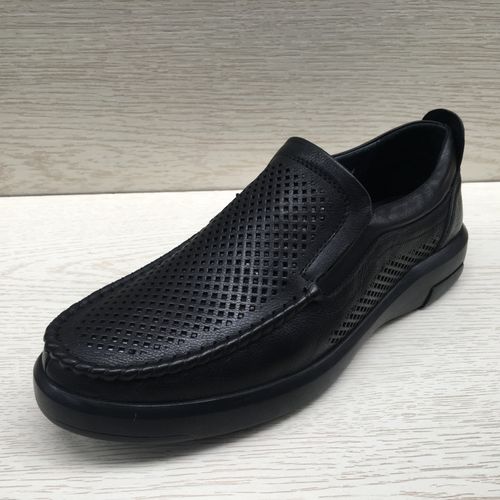 工厂断码外贸真皮男鞋夏季新款头层牛皮镂空透气平软底舒适男凉鞋