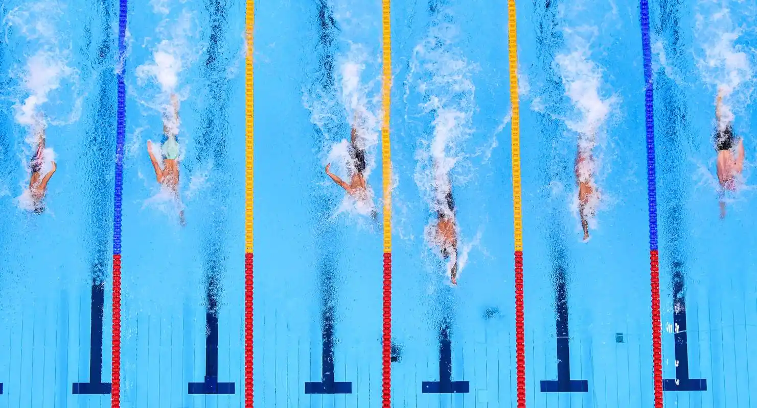 游泳——男子50米自由泳决赛赛况