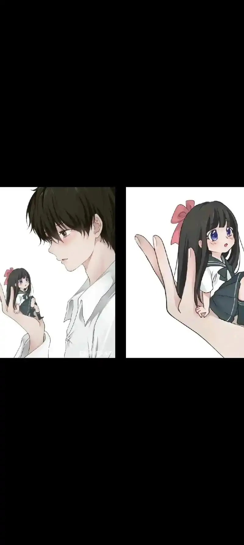 当你有个相差12厘米的女朋友 #情侣头像 因为你,我的心脏 - 抖音