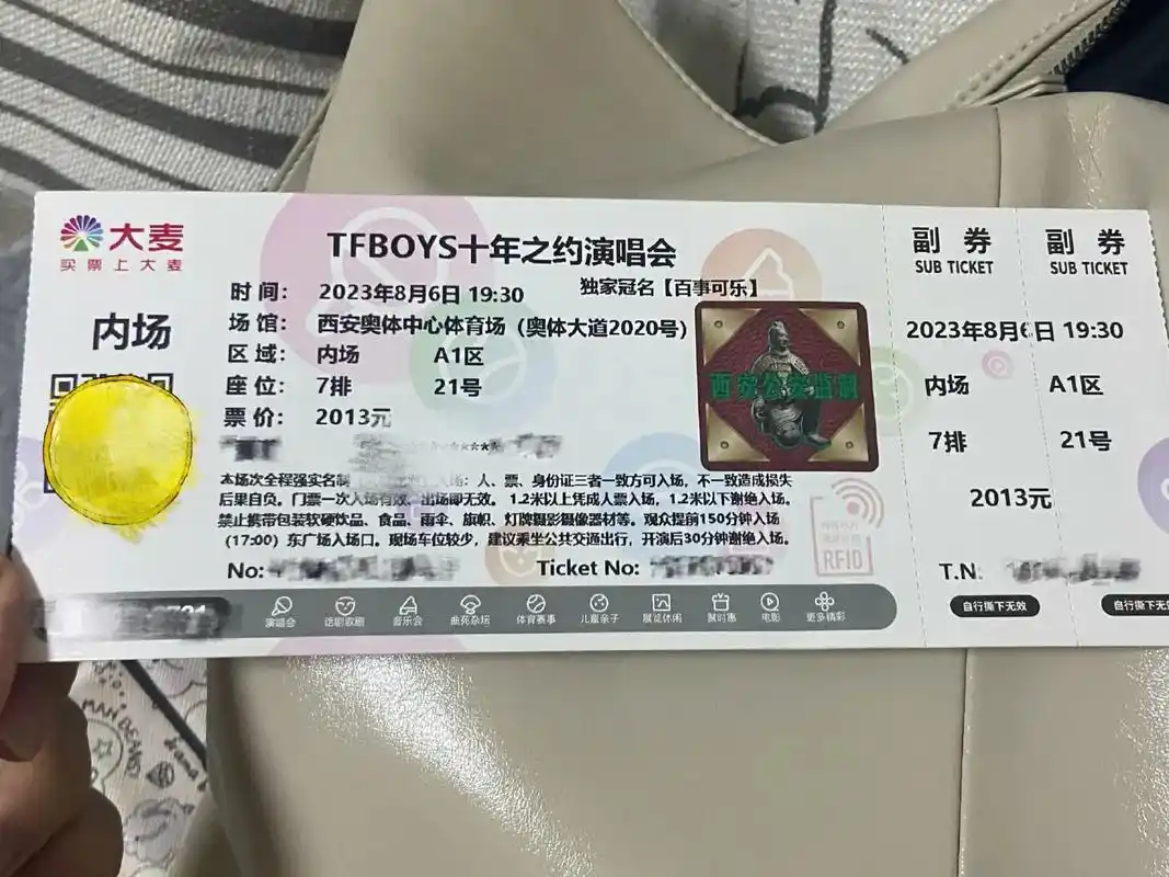 tfboys(王俊凯,王源,易烊千玺)十周年演唱会门票 - 抖音