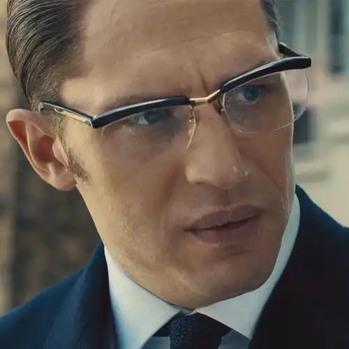 汤姆哈迪同款黑道传奇西装暴徒眼镜框可配镜片近视半框眼睛架男潮