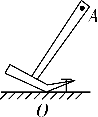 如图所示,小明用羊角锤拔铁钉,请画出在a 点施加最小动力f 的示意图