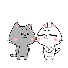 猫与熊之n仔动态表情 情侣撒狗粮必备表情包 - 【可爱点】