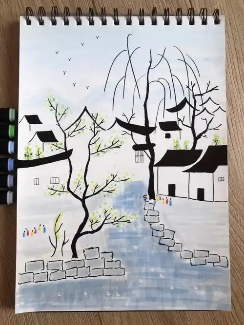 马克笔手绘|江南系列