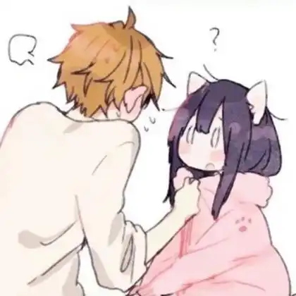 动漫情侣头像超甜一人一半高清图片