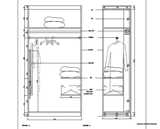 衣柜剖面图