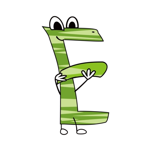 卡通英文字母字体e图片