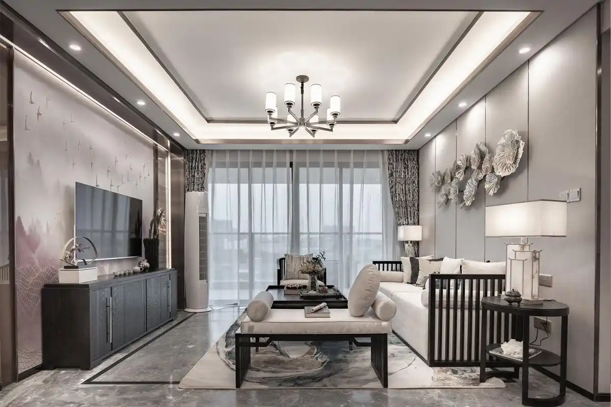 115平新中式风格装修设计 演绎现代气息下的东方气韵