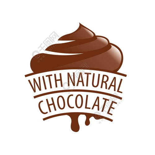 天然巧克力糖果矢量标志