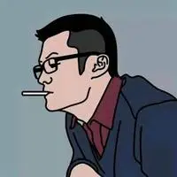 渣男渣女叼烟情侣头像_微信头像图片大全