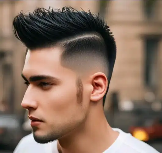 2024尝试时尚男士发型的不二选择圆寸头飞机头分头发型