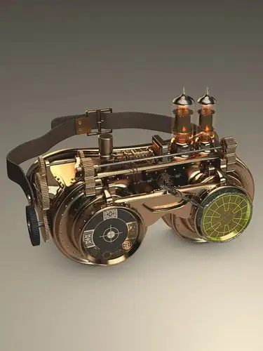 goggles 3d model 护目镜,蒸汽朋克,goggles,眼镜,科幻眼镜 3d模型