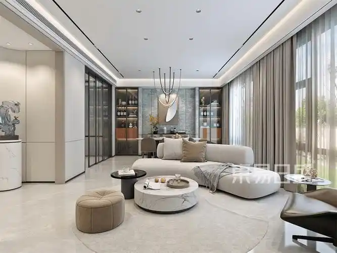 青特滨湖国际175㎡现代轻奢风格装修效果图