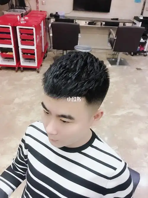 男士定位烫,社会小伙必备发型,短发精准定位烫,喜欢就收藏吧00