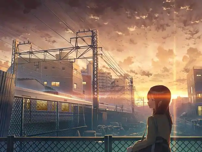 二次元星空城市人物横屏超清风景壁纸(内附500p风景壁纸图包)