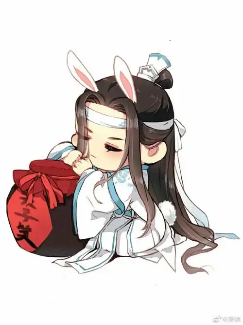 陈情令#魏无羡蓝忘机可爱q版卡通手绘合集cr:logo